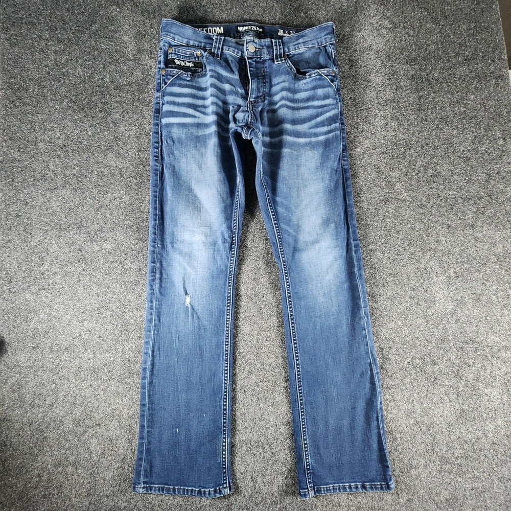 Howitzer Freedom Tactical Jeans Mens 30x32 Fit 31x31 Blue Straight Leg Stretch